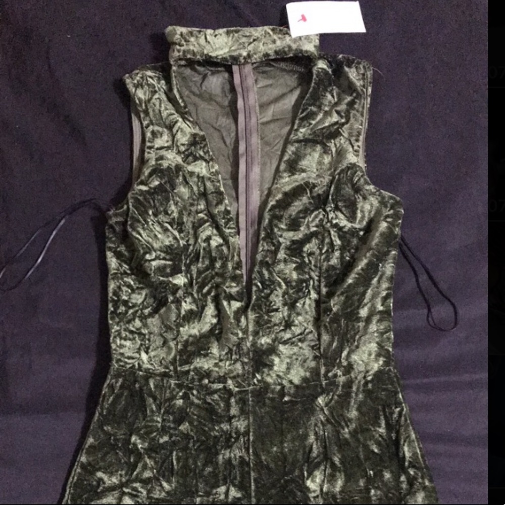 Army Green short romper.